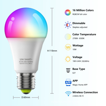 Wifi Smart LED-Glühbirne E27